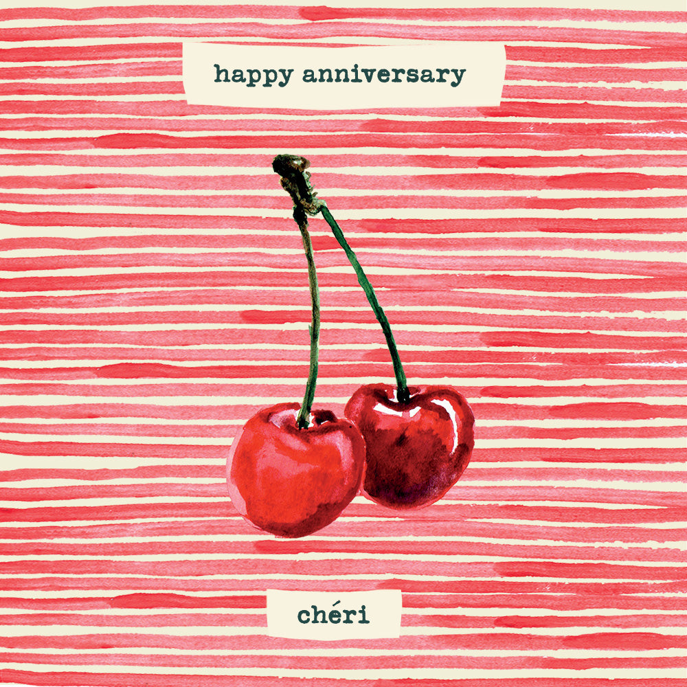
                
                    Load image into Gallery viewer, &amp;#39; Anniversary Chéri &amp;#39; Greetings Card
                
            