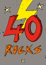 '40 Rocks' A4 card, FP714