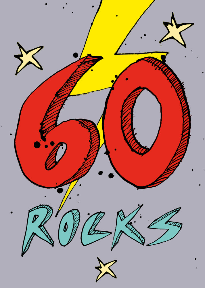 '60 Rocks' A4 card FP714