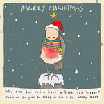 ' Robin's Vest' Christmas Greetings Card