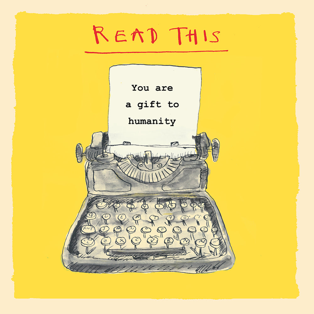 
                
                    Load image into Gallery viewer, &amp;#39;Read This, Typewriter&amp;#39; Greetings Card
                
            