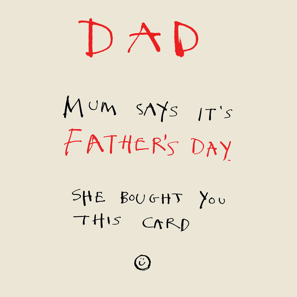 
                
                    Load image into Gallery viewer, &amp;#39;Father&amp;#39;s Day Scrawl&amp;#39; Greetings Card
                
            