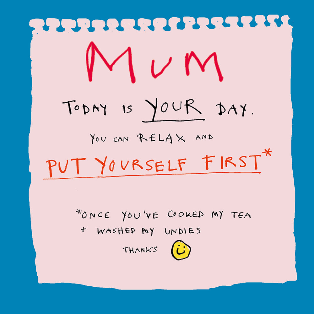 'Mum, Make My Tea ' Greetings Card