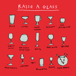 'Raise A Glass' Greetings Card