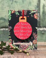 'Noel' Christmas POP-UP Bauble card