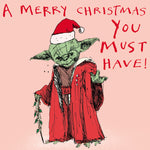 'Yoda Merry Christmas' Christmas Greetings Card