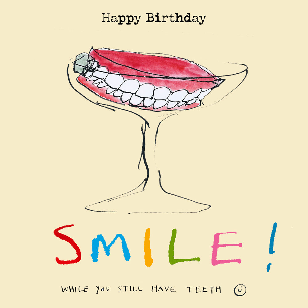 'Birthday Teeth' Greetings Card