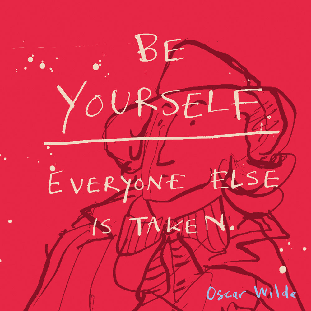 'Be Yourself - Oscar' Greetings Card