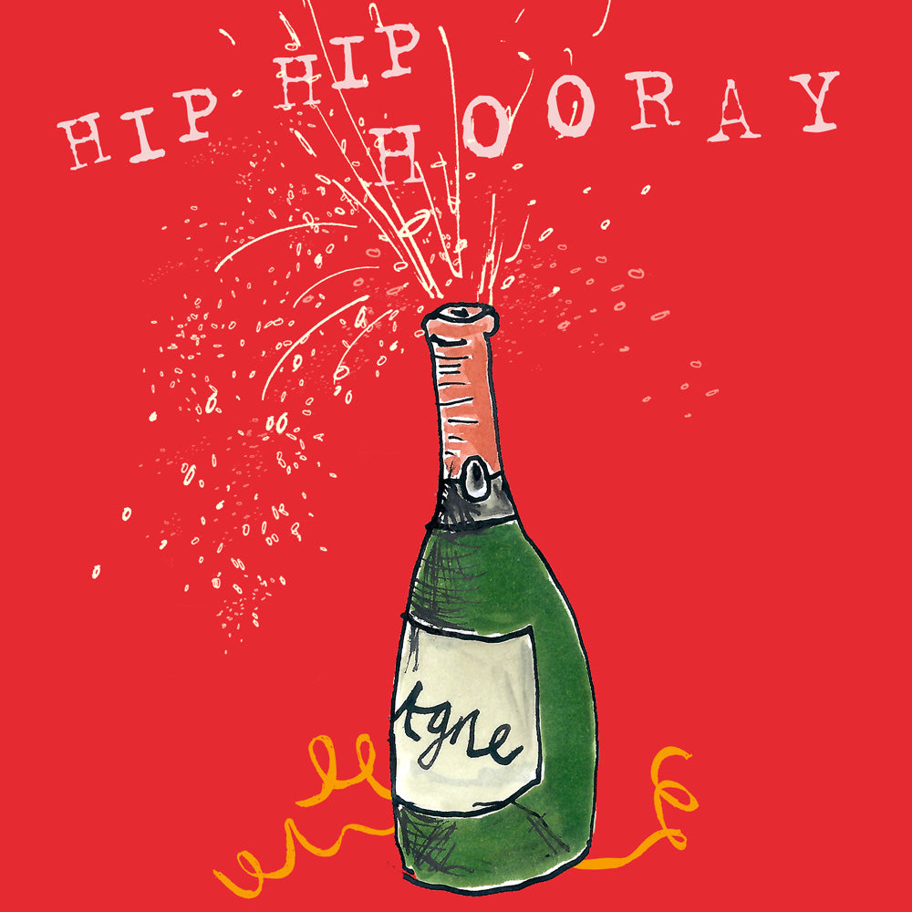 'Hip Hip Hooray' Greetings Card