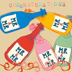 
                
                    Load image into Gallery viewer, &amp;#39;Mr and Mr Champagne&amp;#39; Greetings Card
                
            