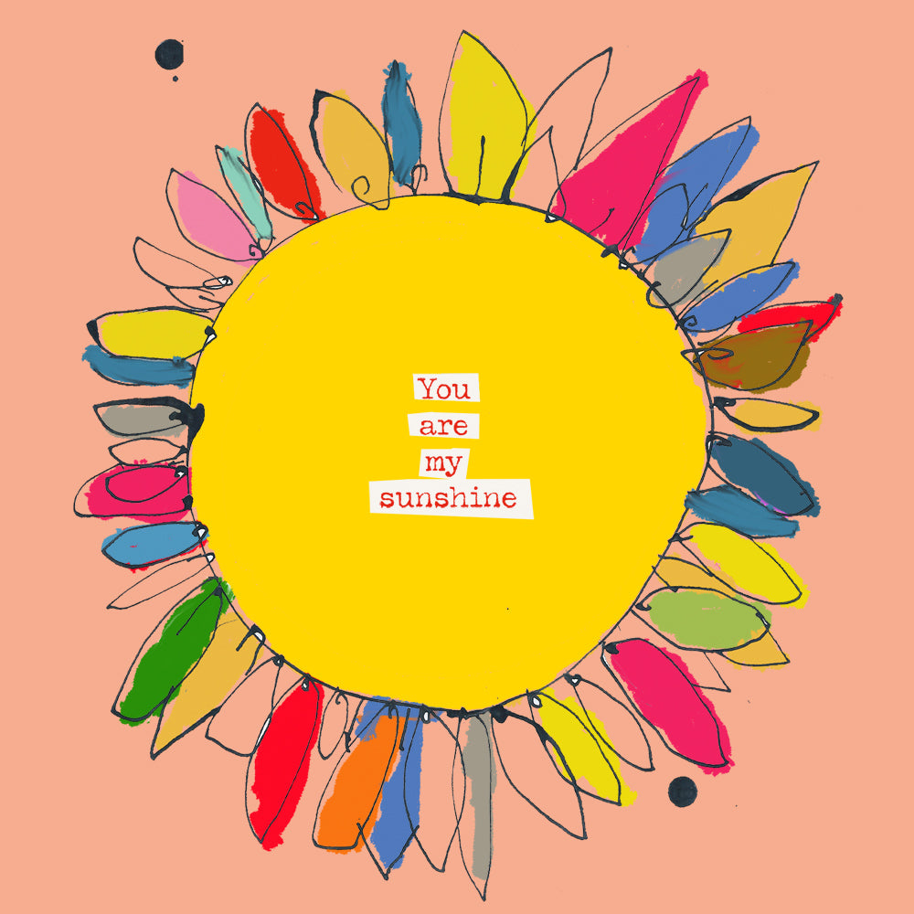
                
                    Load image into Gallery viewer, &amp;#39;You Are My Sunshine&amp;#39; Greetings Card
                
            