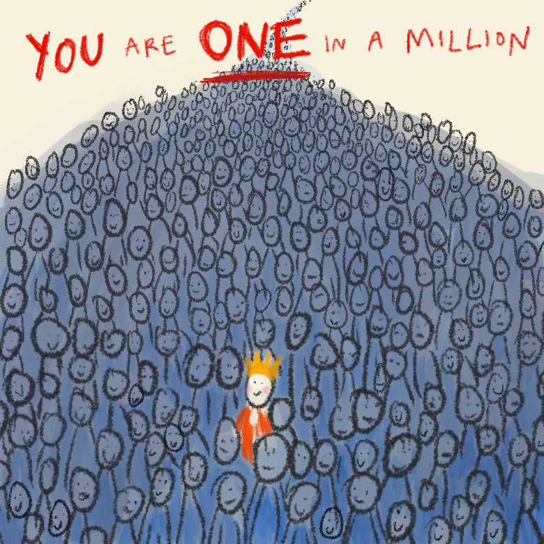 'One in a Million' Greetings Card