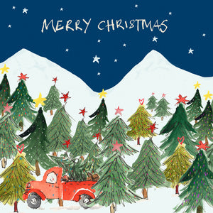 'Christmas Treescape' Christmas Card