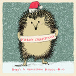 'Christmas Hedge Hug' Christmas Card