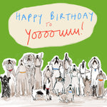 'Bark Off Birthday' Greetings Card