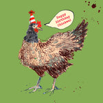 'Birthday Chicken' Greetings Card