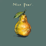 'Nice Pear 22' Greetings Card