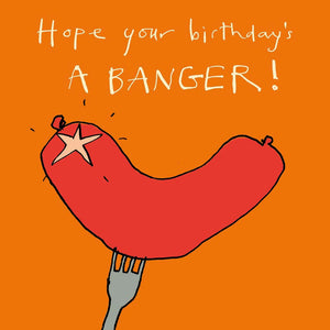 'Birthday Banger' Greetings Card