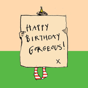 
                
                    Load image into Gallery viewer, &amp;#39;Happy Birthday Gorgeous Poster&amp;#39; Greetings Card
                
            