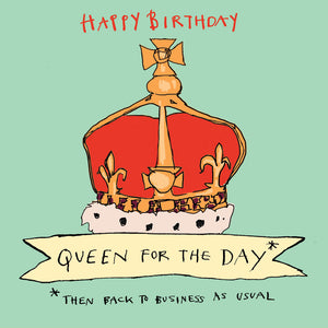 
                
                    Load image into Gallery viewer, &amp;#39;Birthday Queen&amp;#39; Greetings Card
                
            