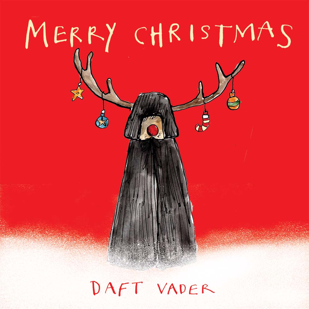 'Daft Vader Christmas' Greetings Card