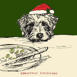 'Christmas Leftovers' Greetings Card