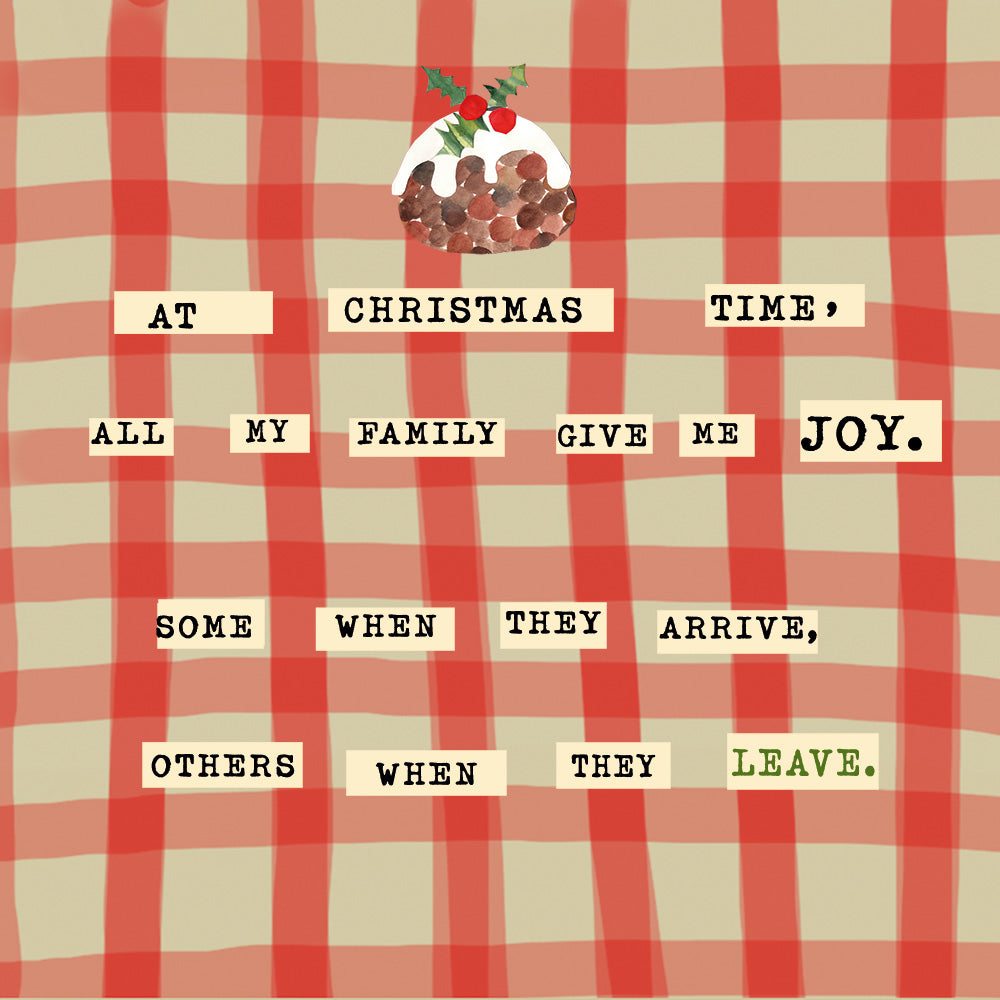 'My Family at Christmas' Greetings Card