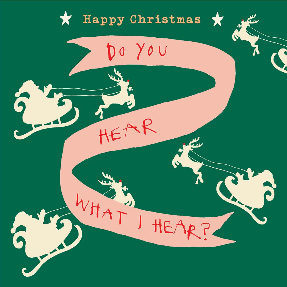 'Do You Hear What I Hear' Greetings Card Poet & Painter