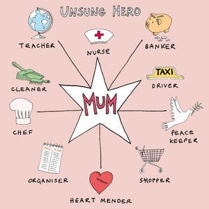 Unsung Hero Mum, FP446Poet &amp; PainterCards