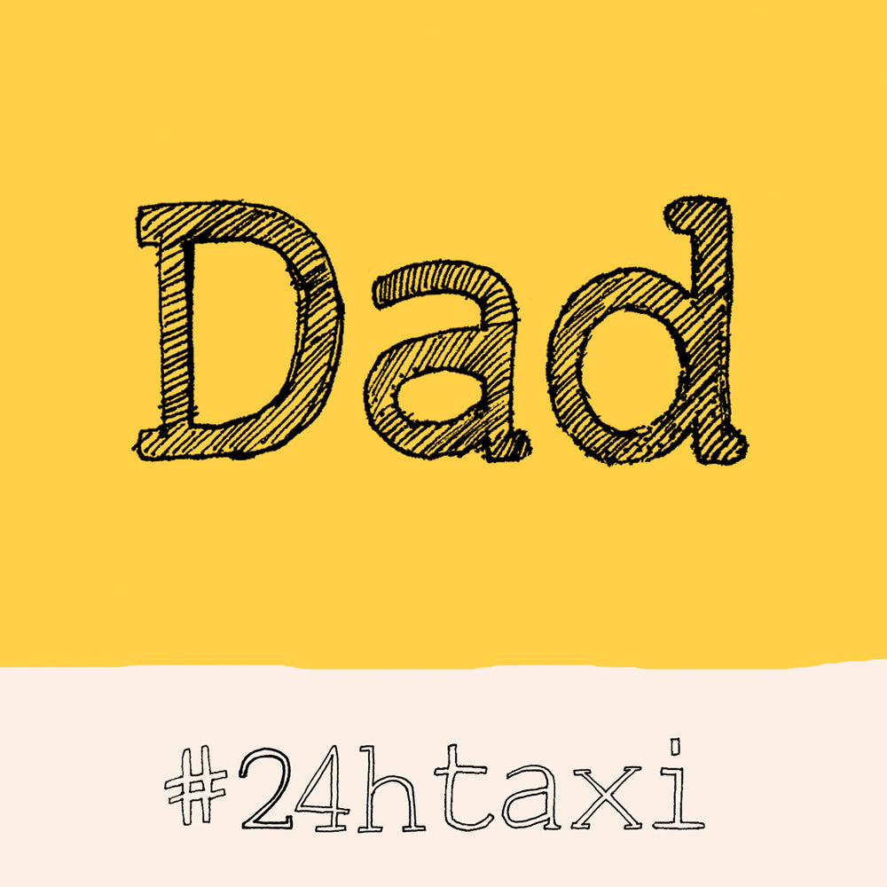 'Dad 'Taxi Hashtag FP695Poet &amp; PainterCards