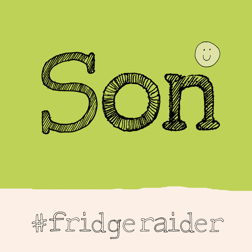 'Son' 'fridge raider' Hashtag FP696Poet &amp; PainterCards