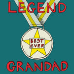 FP728 'Legend Grandad' cardPoet &amp; PainterCards