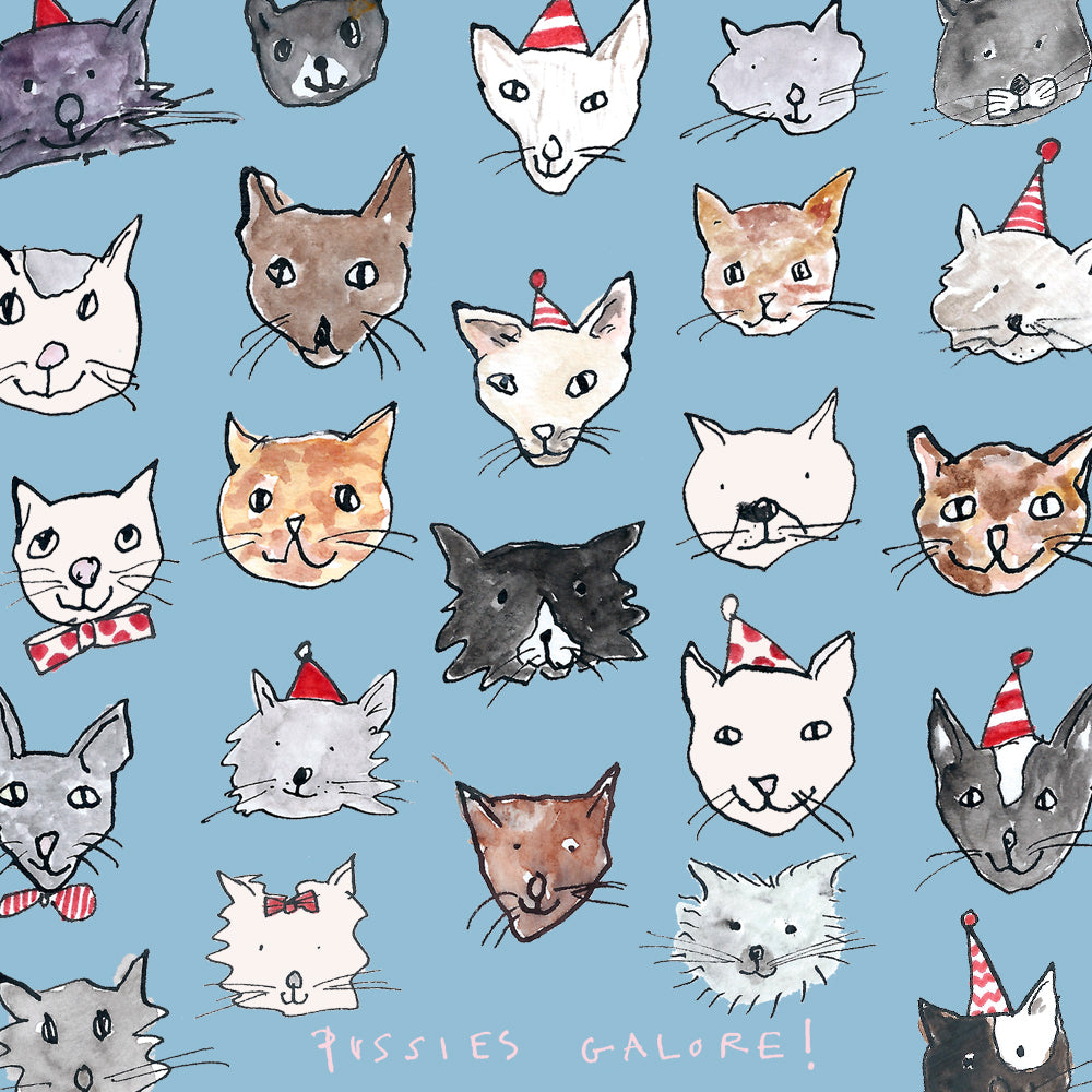 
                
                    Load image into Gallery viewer, &amp;#39;Pussies Galore&amp;#39; Greetings Card
                
            