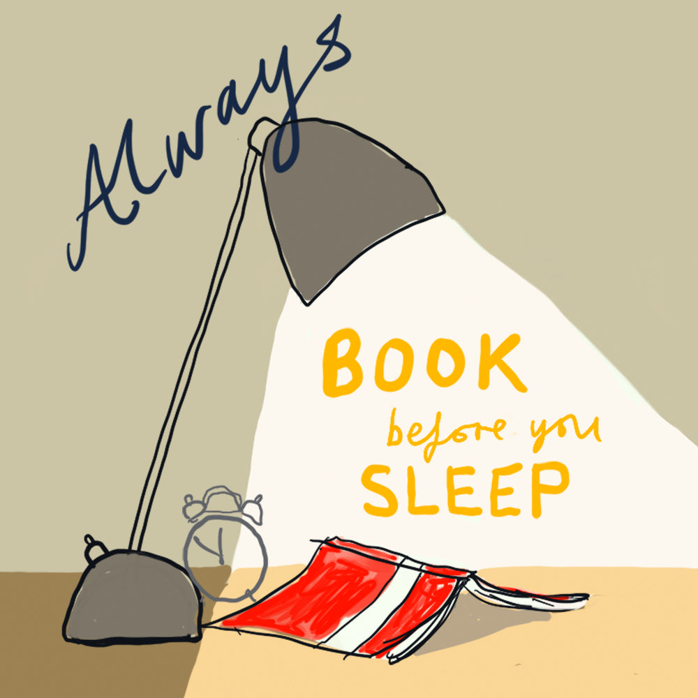 
                
                    Load image into Gallery viewer, &amp;#39;Book Before Sleep&amp;#39; Greetings Card
                
            