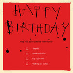 'Happy Birthday Checklist' Birthday Card