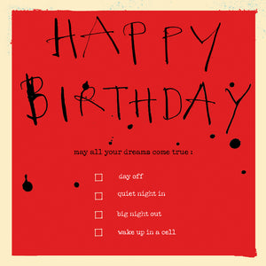 
                
                    Load image into Gallery viewer, &amp;#39;Happy Birthday Checklist&amp;#39; Birthday Card
                
            