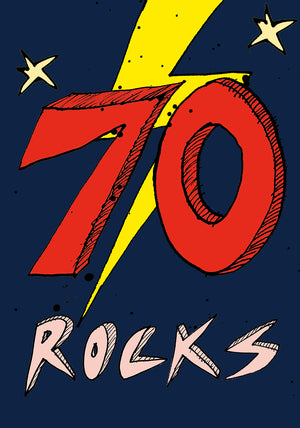 
                
                    Load image into Gallery viewer, &amp;#39;70 Rocks&amp;#39; A4 card FP772
                
            