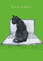 Helpful Cat Postcard, FP779