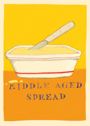 Middle Aged Spread postcard, FP798