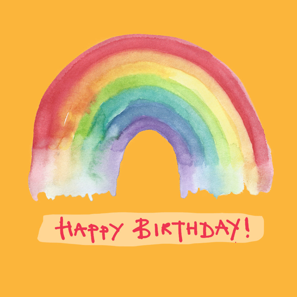 'Rainbow Happy Birthday' Birthday Card
