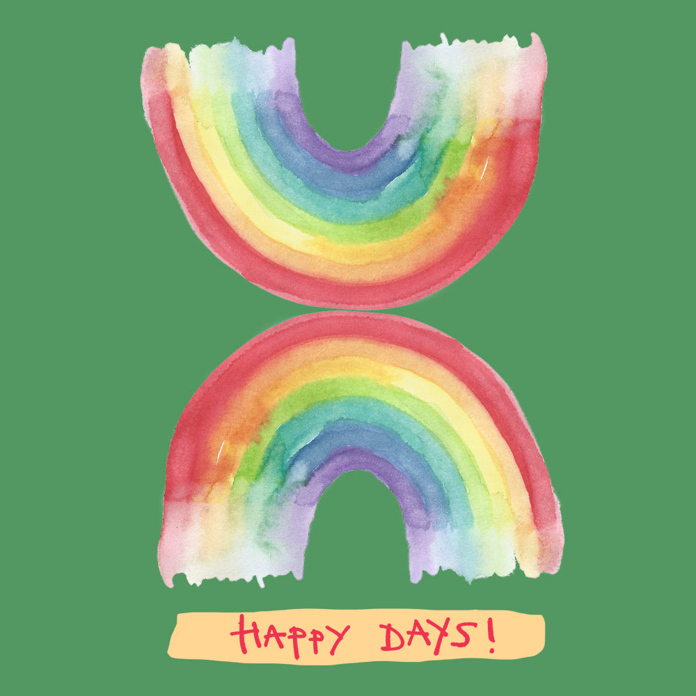 'Happy Days Rainbow' Greetings Card