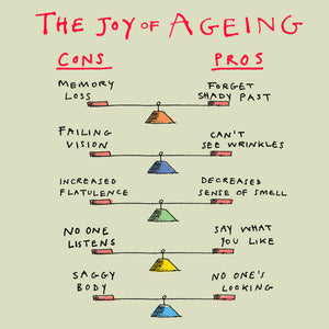 'The Joy of Ageing' Greetings Card