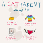 'Cat Parent' Greetings Card