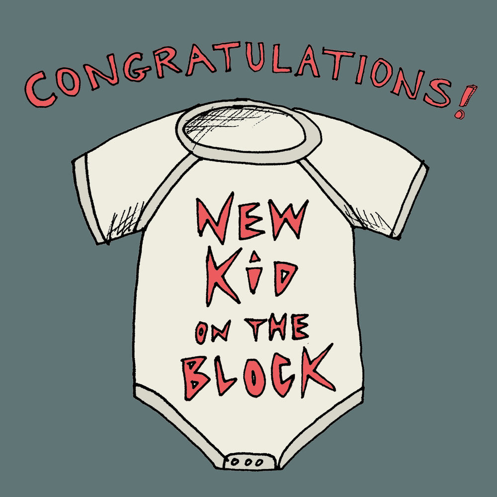 'New Kid on the Block' Greetings Card
