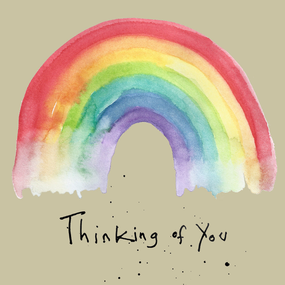 Thinking of You Rainbow Card  FP647Poet &amp; PainterCards