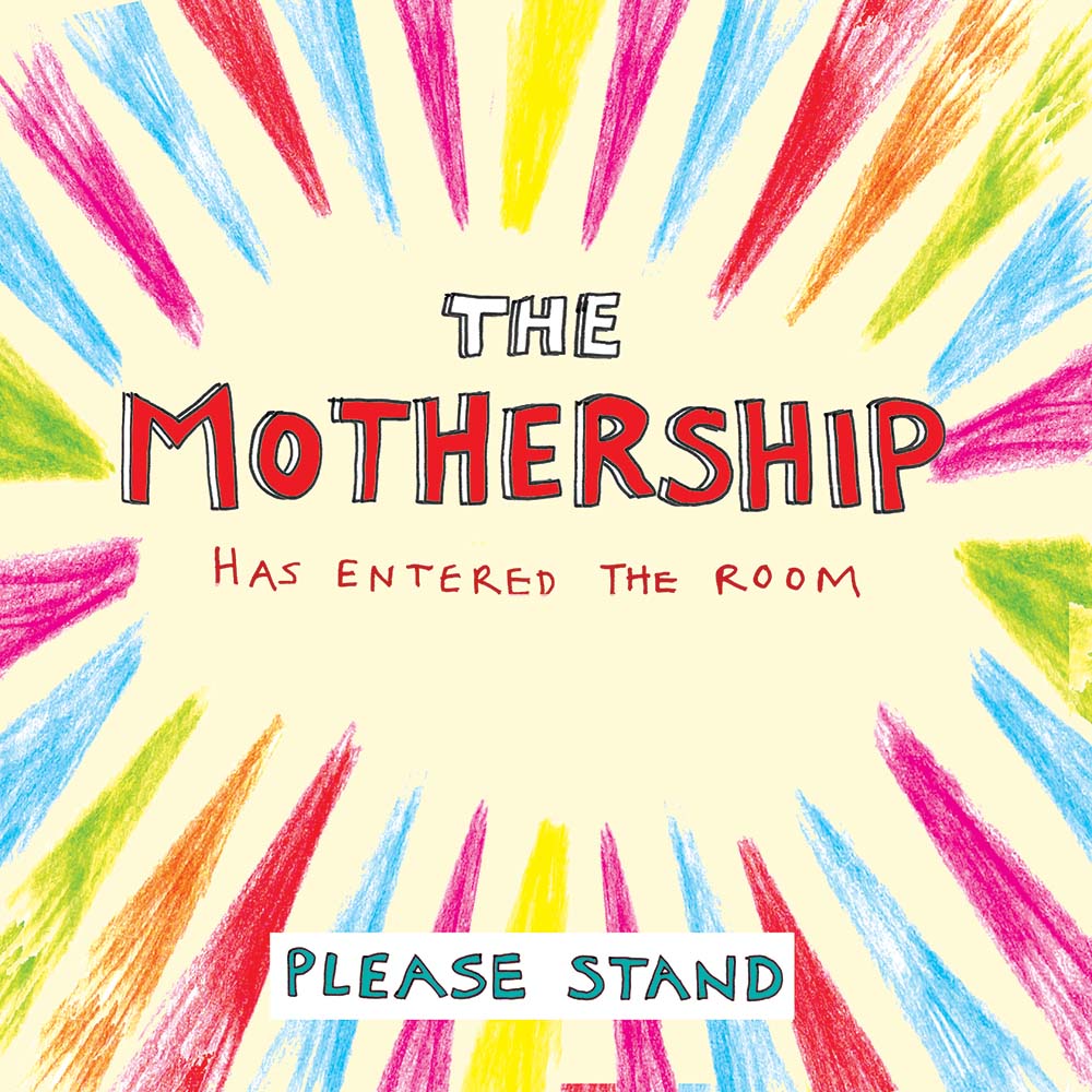 'Mothership Lights' Greetings Card