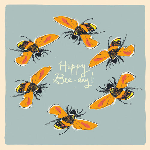 ‘Happy Bee Day’ Greetings Card, Studio